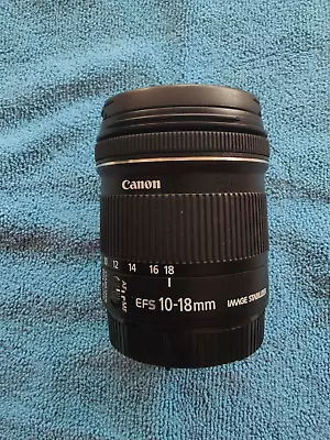 Canon 10-18mm F/4.5-5.6 EF-S IS STM Lens • $350