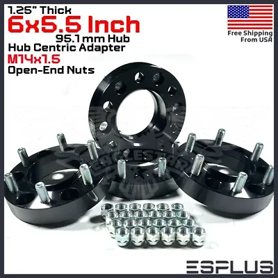 4x Toyota 1.25  6x5.5  95mm Hub Centric Adapter Spacer Fit 2022-Latest Tundra • $94.95