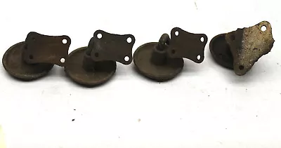 4 Pc Vintage Racco Roller Wheels 3+1 Swivel 2 Styles Steampunk Industrial Caster • $36.99