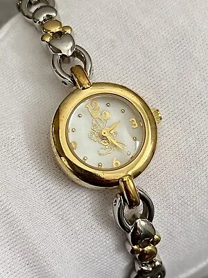 Disney Store Mickey Mouse Watch Bracelet Metal Gold Silver • £19.99