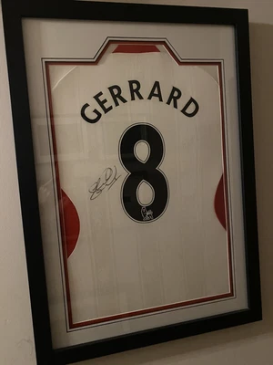 £100 • Buy Steven Gerrard Signed Liverpool Shirt
