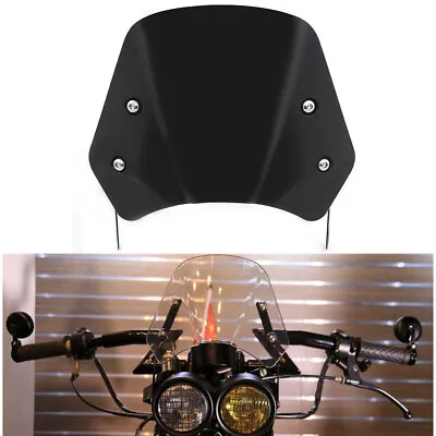 5-7  Black Front Headlight Fairing Windshield Windscreen Universal For Harley • $26.93
