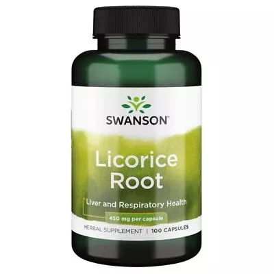 Swanson Licorice Root 450mg - 100 Caps • £14.18