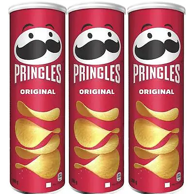 £49.99 • Buy Pringles Crisps Original Salted Flavour 3 - 24 200g Tubes Best Before Date 10/22