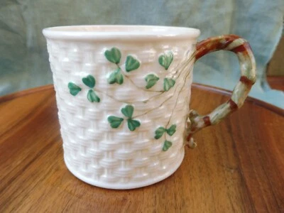 £12 • Buy Vintage Belleek China  Shamrock Pattern Mug C1926 -1946
