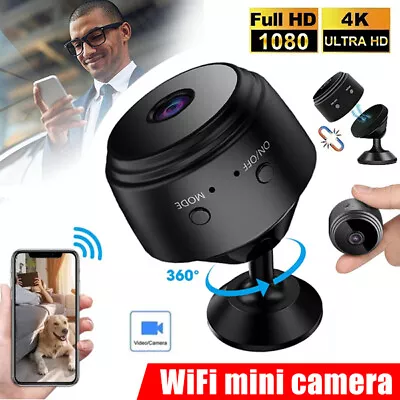 1080P Mini Wireless Wifi IP Camera HD Home Security Vision Cam CCTV Indoor  Out  • £8.29