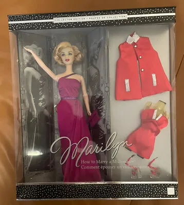 2001 Collector Edition: Marilyn Monroe In How To Marry A Millionare Barbie Doll • $250