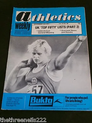 £8.99 • Buy Athletics Weekly - Ilona Slupianek - Nov 12 1977