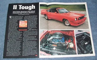 1978 Bright Red Ford Mustang II King Cobra  II Tough  • $11.99