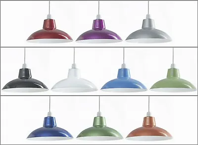 Retro Ceiling Pendant Light Lamp Shade Easy Fit Cafe Kitchen Dining Lampshade  • £15.79