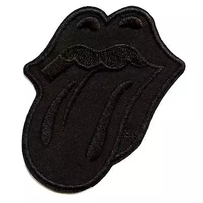 Rolling Stones Classic Patch Black Tongue Out Embroidered Iron On • $25.41