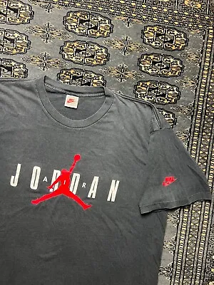 Vtg Nike Air Jordan Gray Tag 90s Graphic Shirt Size XL • $69.99