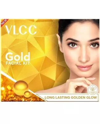 VLCC Gold Facial Kit Bright & Glowing Skin - 60g - Parlour Glow With 24K... • $37.99