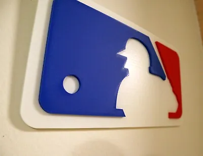 MLB Inspired Logo 3D Printed Wall Plaque: 9.5 X5.3  - Modern Decor With 3M Mount • $14.97