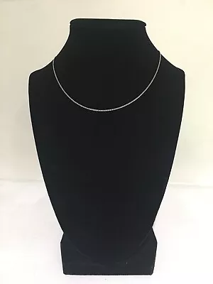 New Women's  Sterling Silver 1MM Necklace Chain 18 Inch  Vintage  Choker Jewelry • $6.99