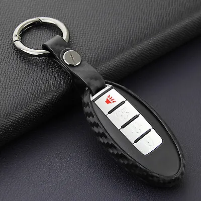 Remote Smart Car Key Case Carbon Fiber Protector For Nissan Infiniti Accessories • $17.62