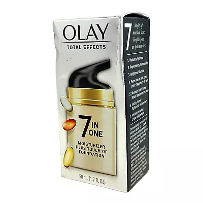 Olay Total Effects 7 In One Moisturizer Plus Touch Of Foundation 50ml/1.7fl.oz. • $19.95