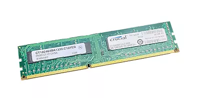 8GB Crucial CT102464BA1339.C16FER PC3-10600U 1333MHz DDR3 Computer Memory RAM • £11.99