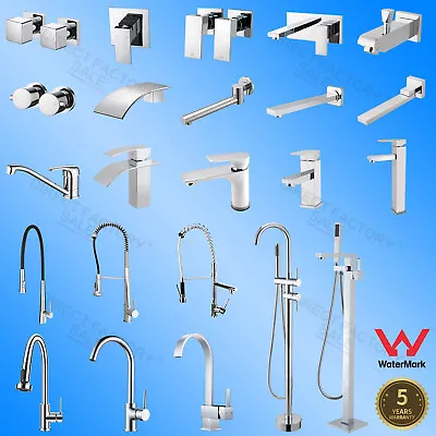 ACA Basin Shower Mixer Tap Kitchen Faucet Bathroom Spout Wall Chrome Silver • $51.29