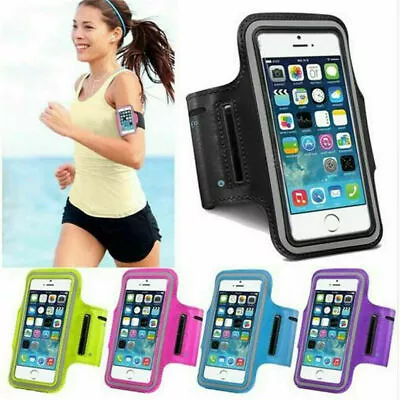 Apple Gym Running Jogging Sports Armband Holder For Various IPhone 6s Plus Black • £5.50