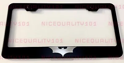 Batman Logo Engraved Etched Stainless Finished License Plate Frame • $13.99