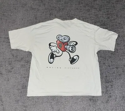 Vintage 90s Mossimo Warner Bros Moving Pictures Single Stitch T Shirt Size Small • $41.99