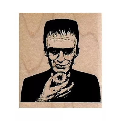 Mounted Rubber Stamp Frankenstein Frankenstein's Monster Halloween Doughnut • $9.65