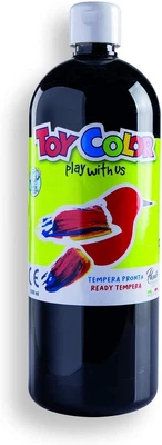 Pasuto Super Washable Ready-mix Paint | 1 Litre Bottle - Kids Craft Paint | Bla • £10.14