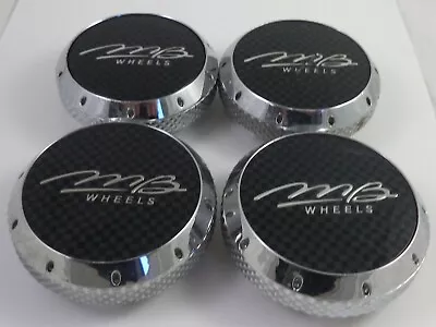 MB Motorsports Wheels Chrome Custom Wheel Center Cap Caps Set 4 # 763CAP • $59.95