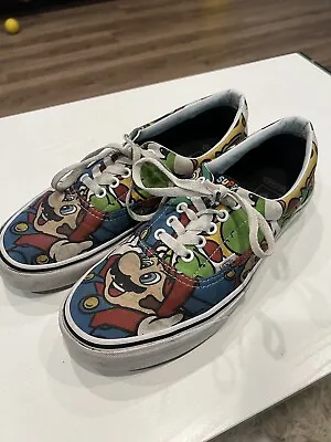 Vans Nintendo X Era Mario & Friends Men's Shoes Size 10.5 Luigi Yoshi Game Over • $50.99