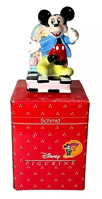 Vintage Schmid Mickey Mouse Disney Music Box Juke Box Figurine 253-341 • $20.95