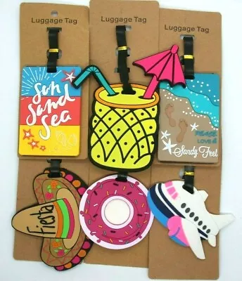 $6.95 • Buy Luggage Tag Novelty Tags Backpack Label Duffel  Bags School Bag Suitcase Cartoon