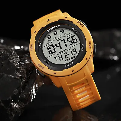 Men Waterproof Digital Sports Watch Military Tactical LED Backlight Wristwatch • $8.99