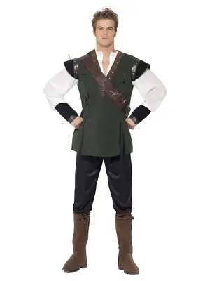 £23.49 • Buy Adult Men's Robin Hood Medieval Archer Fancy Dress Costume
