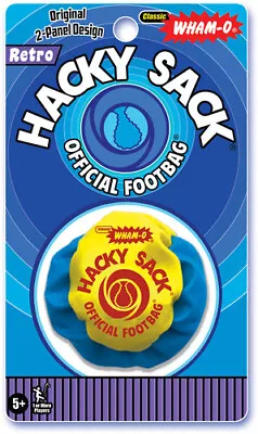 Classic Wham-O Hacky Sack Official Footbag Retro Original 2 Panel Design [Used V • £8.96