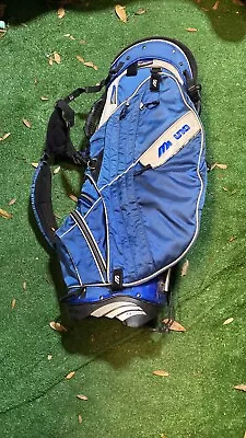 Mizuno Twister Kabuki Blue Lightweight Dual Harness Cart Golf Bag 6 Way  • $65