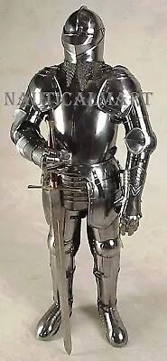 NauticalMart Medieval Knight Full Suit Of Armor Combat Armor - Halloween • $816.05