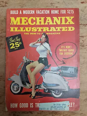 Mechanix Illustrated Magazine May 1959 Pin-up Cover • $10