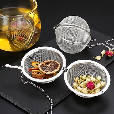 Stainless Tea Infuser Sphere Locking Spice Tea Ball Strainer MeshTea Filter LIAN • $1.51