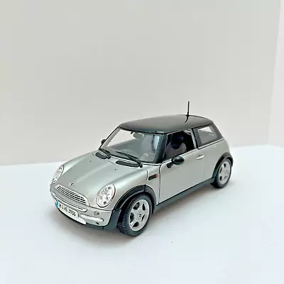 Mini Cooper Silver Maisto Diecast Model 1/18 1:18 • $35