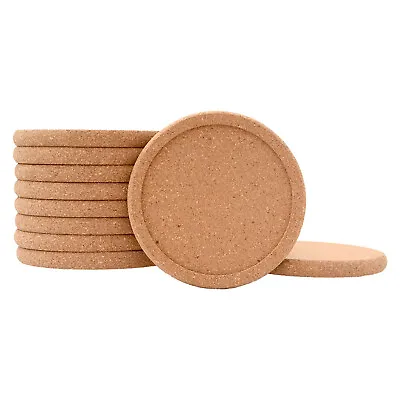 $7.99 • Buy Natural Cork Coasters For Drinks Absorbent Heat&Water Resistant Durable Saucers