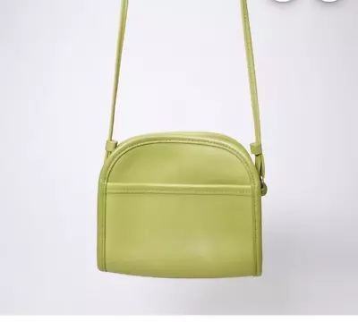 Vintage Coach Abbie Crossbody Bag Lime Green Leather Small Purse Y2K Designer • $49.99