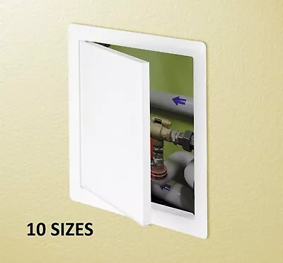 Access Panel Inspection Hatch White Sturdy Plastic Revision Door Small To Large • £6.65