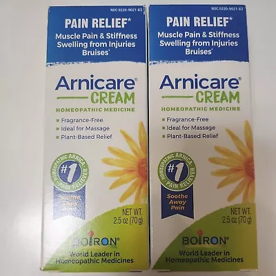 Boiron Arnicare Cream Homeopathic Medicine For Pain Relief 2.5oz X2 Exp 2025+ • $18.99