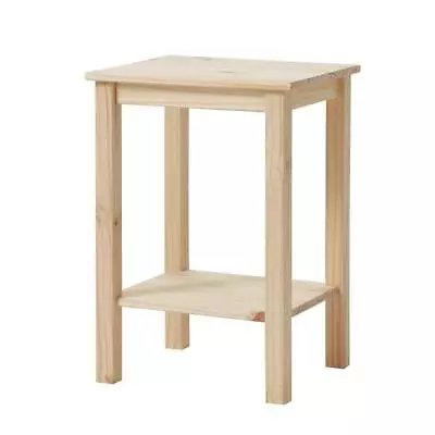 Unfinished Basic Natural Pine Wood End Table (15 In.) NEW • $65.77