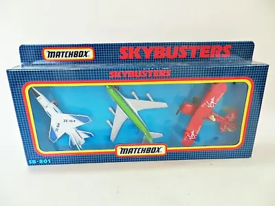 £16.99 • Buy Matchbox Skybusters Sb801 'marines, Air Lingus & Virgin Plane Set. Mib/boxed.