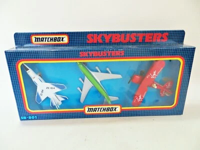 £16.99 • Buy Matchbox Skybusters Sb801 'marines, Air Lingus & Virgin Plane Set. Mib/boxed.