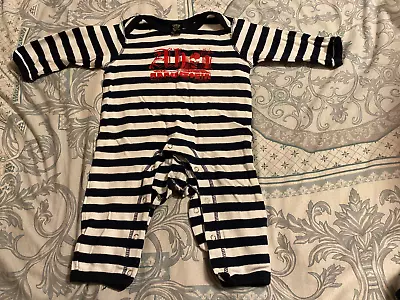 Rammstein Merchandise Apparel Baby Romper Suit Ahoi White Navy Striped 12-18 New • £19.99