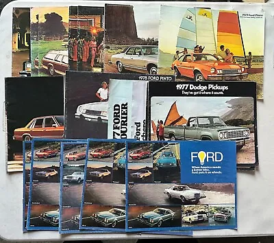 Vintage Ford Car & Truck Brochures Lot Of 33 Some Duplicates  & Dodge • $19.99
