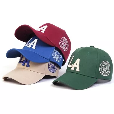 Baseball Caps LA Los Angeles Embroidery Cap Outdoor Adjustable Unisex Casual Hat • $8.67